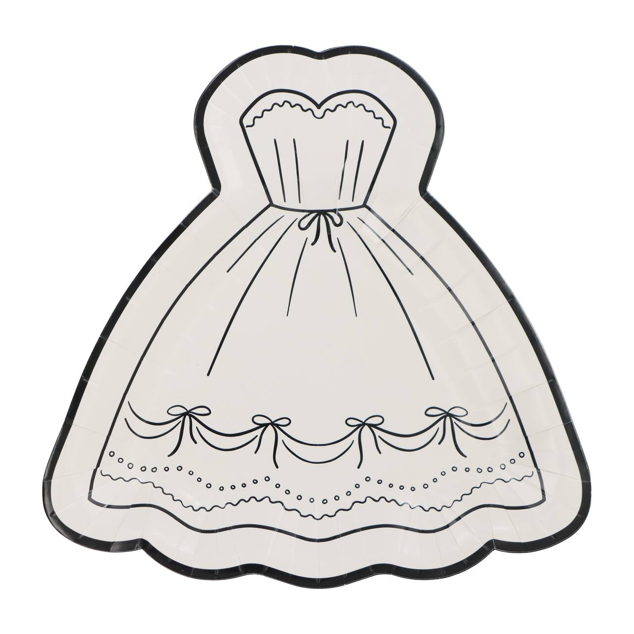 24 Packs: 8 ct. (192 total) 7" Dress Shaped Snack Plates by Celebrate It™